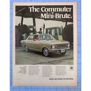 1969 Buick Opel Kadett The Mini Brute Automatic GM General Motors Print Ad